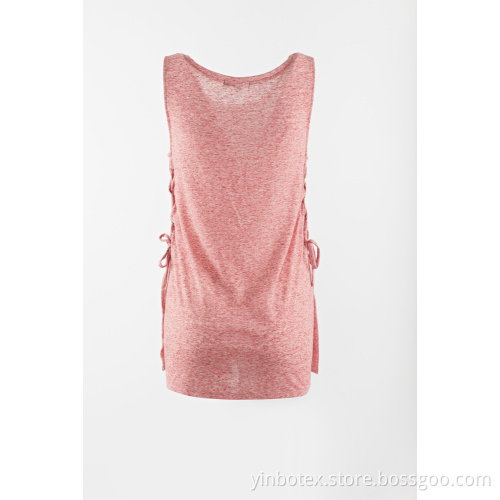 Girls summer hot tank with string side